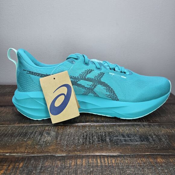 NEW ASICS Novablast 5 Mens Size 13 Running Shoes Wave Teal 1011b974 - Picture 8 of 13